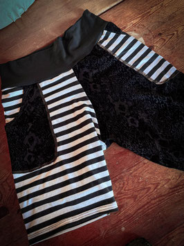 Striped Radlerhose with pockets