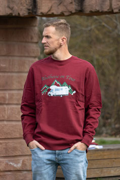 Wohnmobil-Pullover - Burgundy -  100% Baumwolle