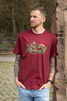 "Gude Rhoihesse" Shirt - Burgundy - 100% Baumwolle
