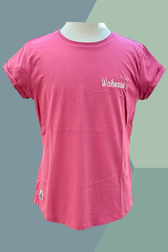 Woihesse-Damen-Shirt  - Faded Burgundy - 100% Baumwolle