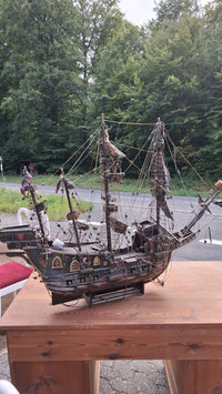 riesiges altes antikes Schiff 4-Master von H Koerfer erbaut Nr 0510