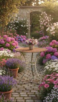 antiker Gartentisch Jugendstil 2907