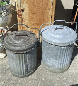 alte DDR Mülltonne Wellblech Nr 0206