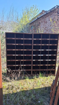 grosses altes Industrieregal aus Eisen Nr 0406