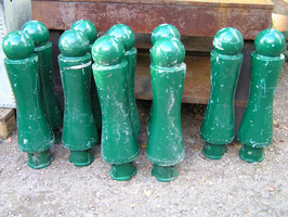 Alte Poller gusseisen grün 1208-03