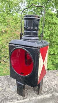 antike, große Signallaterne von der Bahn 2705