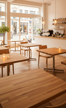 alter Esstisch Bistrotisch Buche 70er-70er Jahre Design 70x105