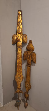 antike Barock Zeiger von einer Kirchturmuhr Nr 1311