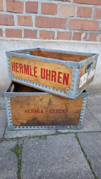 2er Set Holzkisten Hermle Uhren - wunderschön!