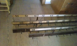 alte, lange Hängegarderobe aus einer Theater Garderobe 1006