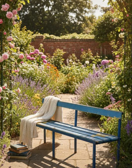 witzige alte Gartenbank Parkbank Nr 1003