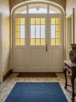 alte antike Wohnungseingangsfront Tür 3er Set Jugendstil 0707