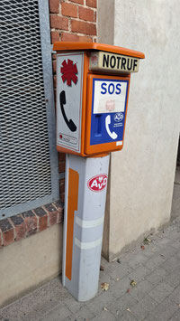 alte Notrufsäule SOS Säule Nr 0510sh