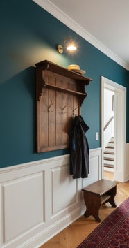 alte antike Garderobe aus Holz Gründerzeit Nr 512