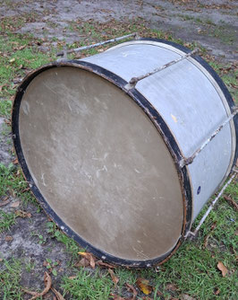 alte, antike Pauke Trommel - Beistelltisch XL 0410