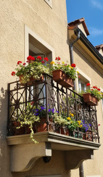 Traumhaft schönes antikes altes, florales Geländer Balkongeländer alter Zaun Nr 0703