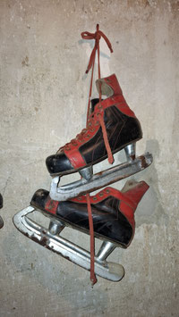 alte Eishockey Schlittschuhe Leder Größe 38 Nr 2101-01