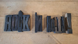 große Druckbuchstaben Holz "ROCK 'N ROLL" Nr. 1007-13