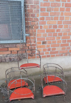 alte antike Kettenkarussell Sitze groß Nr 1002