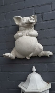 Schwein aus Steinguss schwer 1001ga