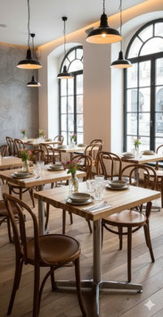 alter Esstisch Bistrotisch Buche 70er-70er Jahre Design 70x70