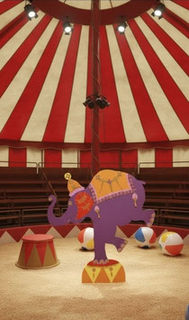 schöner Elefant Deko aus Zirkus Nr 2611