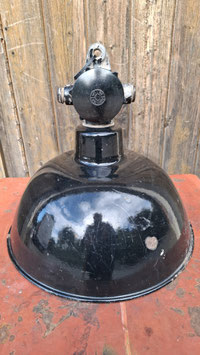 alte Fabrik Emaille Lampe 0510
