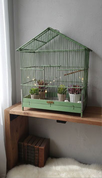 alter Vogelkäfig aus Holz/Metall Nr 1