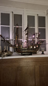 riesiges altes antikes Schiff 4-Master von H Koerfer erbaut Nr 0510