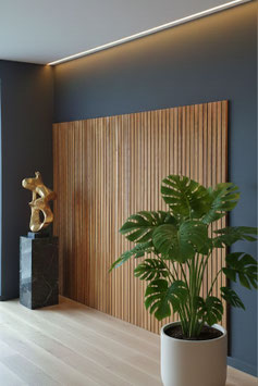 alter Rollladen aus Holz Wandverkleidung Kabine 2502