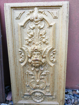 alte historische Ofenplatte aus Gusseisen Jugendstil Nr 2906-05