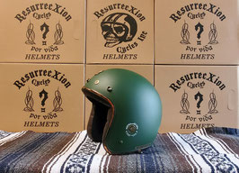 Warrior 3/4 Retro Helmet Matt Green