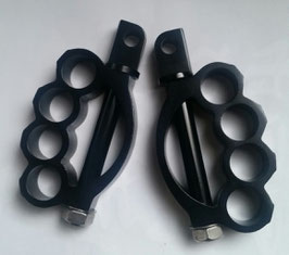 S1329 Foot Pegs Aluminium Black set
