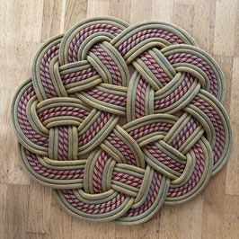 Upcycling Teppich aus Kletterseil, Design Teppich handgefertigt 4-417