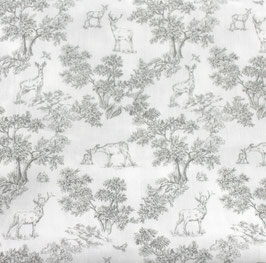 stone gray Toile de Jouy