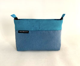 Pochette + B Toile et alcant rose