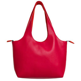 Shopper PM Skaï rouge