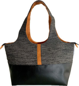 Shopper MM Tissu Noir
