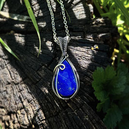 Lapis Lazuli Droplet Pendant