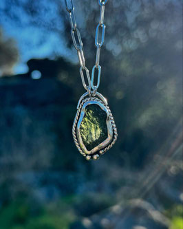 Asymmetrical Moldavite Talisman