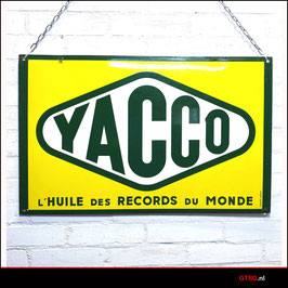 Yacco enamel sign