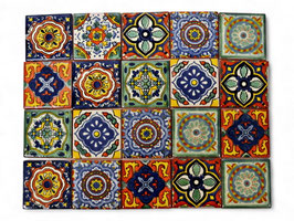 Patchwork-Set Mexikanische Fliesen 5x5 cm - 20 Stück