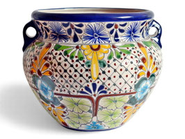 Mexiko Blumentopf Michoacan AVENTURA - GROß 25 cm