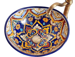 Mexikanisches Waschbecken ACAPULCO – Mittelgroß, oval MEX7