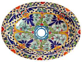 CARIBE - Einbauwaschbecken oval klein aus Mexiko