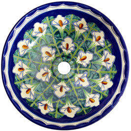 Mexikanisches Waschbecken CALLA – Mittelgroß, rund MEX3