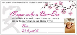 Chèque-cadeau massage corps 1h00