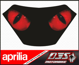 1 cache phare DJS pour APRILIA RSV et TUONO avant 2003 microperforé qui laisse passer la lumière - référence : yeux modèle 1-