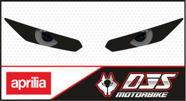 1 jeu de caches phares DJS pour Aprilia RS 660 2020-2024 microperforés qui laissent passer la lumière - référence : yeux modèle 10-