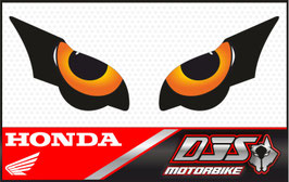 1 jeu de caches phares DJS pour HONDA CBR 1000 RR -2008-2011  microperforés qui laissent passer la lumière - référence : yeux modèle 9-